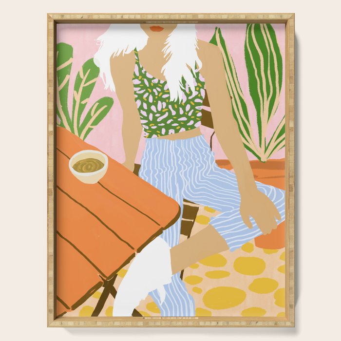 Kawa Tea #Illustration #Fashion Serving Tray