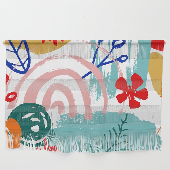Summer Floral Prints, Abstract, Colourful Prints. Wall Hanging