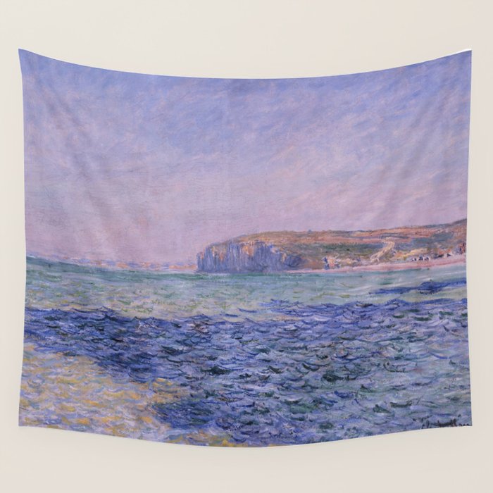 Claude Monet - Shadows On The Sea - Cliffs At Pourville Wall Tapestry