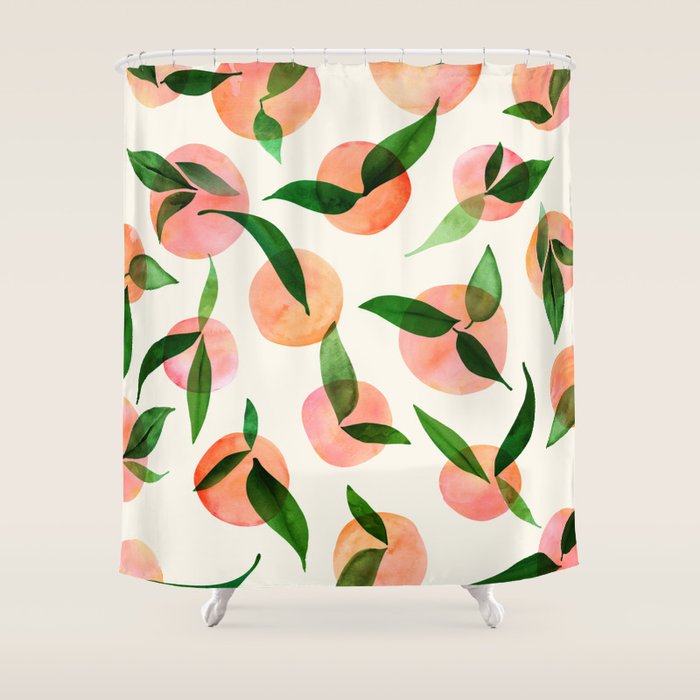 Abstract Summer Fruit Pattern Shower Curtain