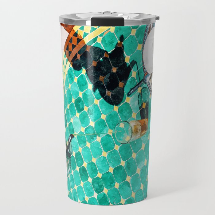 Chai, India Culture & People Painting, Exotic Travel Places Tea Bohemian Colorful Morocco Turkish Travel Mug