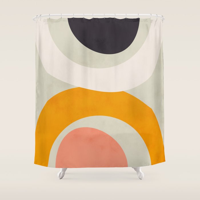 Abstract Modern Geometric Art Shower Curtain