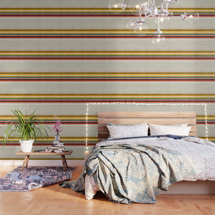 Modern Abstract Stripe Geometric Wallpaper