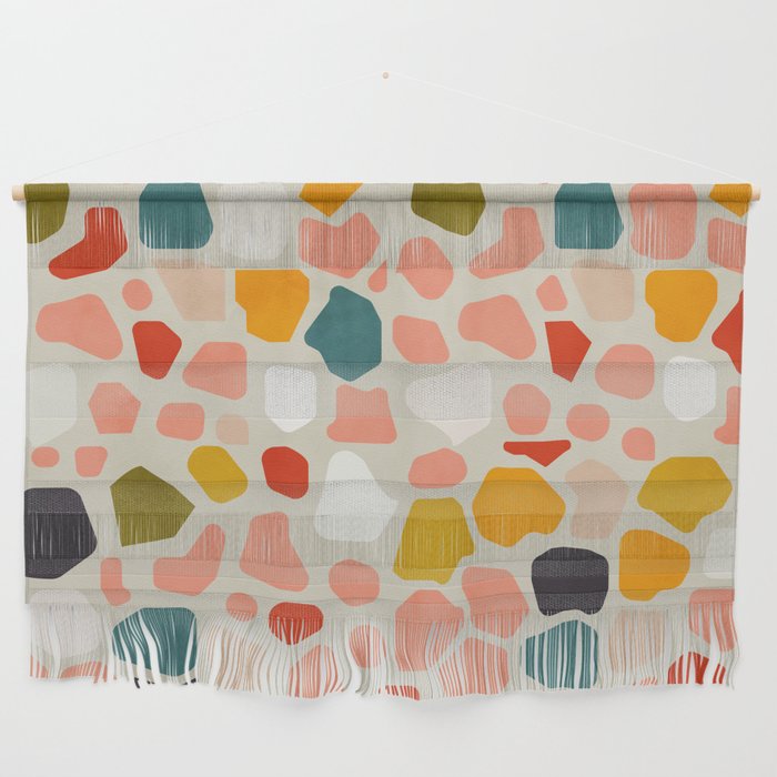 Terrazzo Mosaic Shapes Modern Wall Hanging