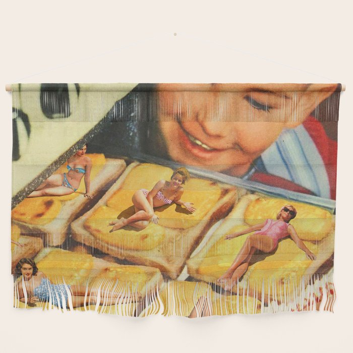 Girls On Toast - Grilled Cheese Tan Wall Hanging