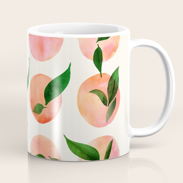 Abstract Watercolor Fruit Shapes Coffee Mug
