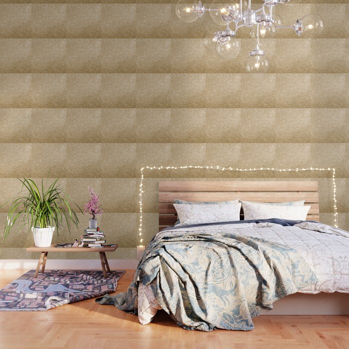 Modern Abstract Elegant Chic Gold Glitter Wallpaper