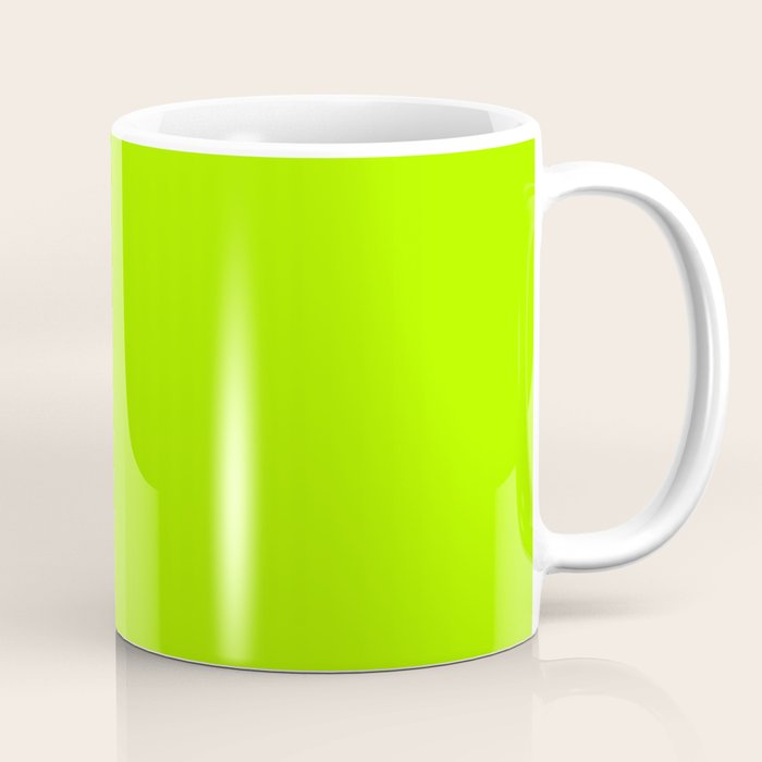 Trendy Modern Lime Green Neon Color Coffee Mug