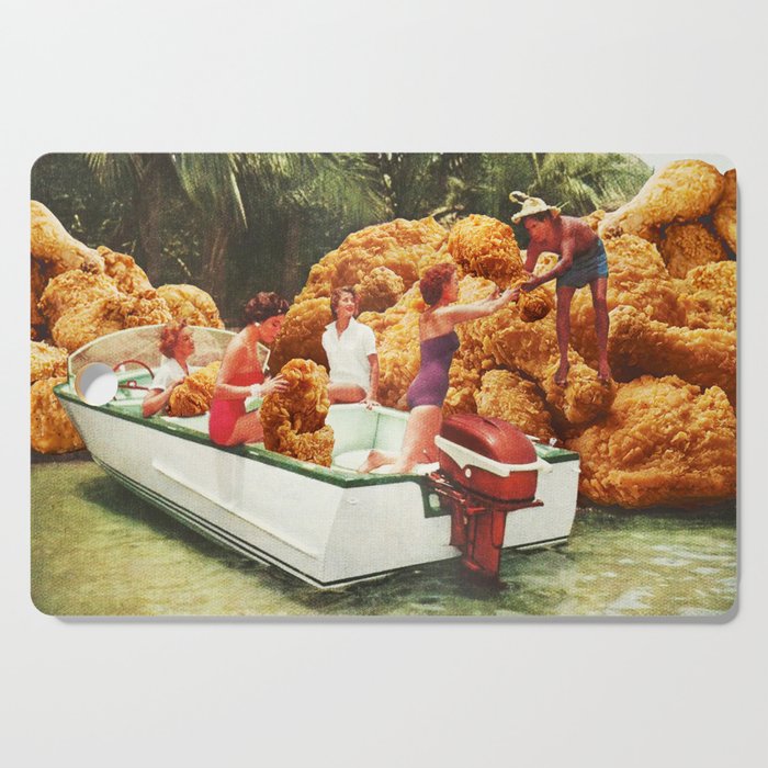 Fried Chicken Drive-Thru - Takeaway Junk Food Cutting Board