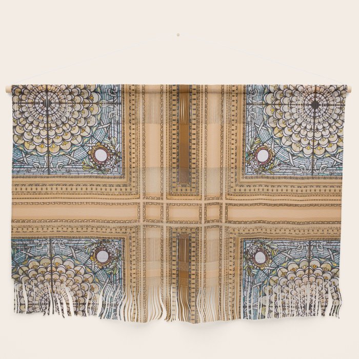 Teal X Gold X Washington Dc Architecture Wall Hanging