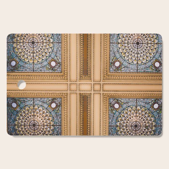 Teal X Gold X Washington Dc Architecture Cutting Board