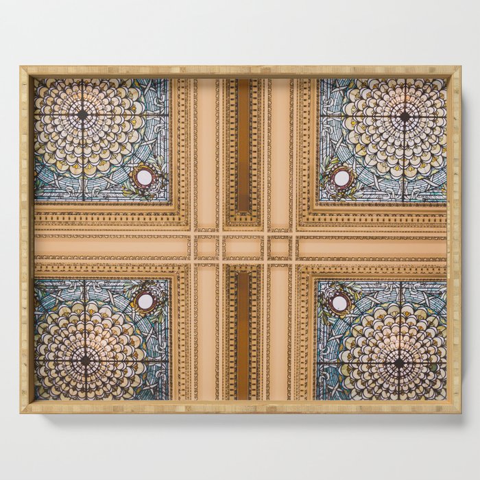 Teal X Gold X Washington Dc Architecture Serving Tray