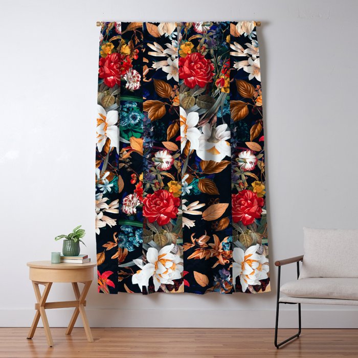Exotic Garden - Night Xxii Window Curtain