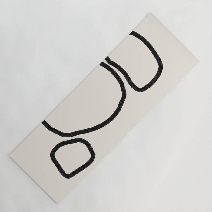 Abstract Stones, Minimalist Art Yoga Mat