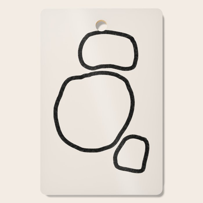 Abstract Stones, Minimalist Art Cutting Board