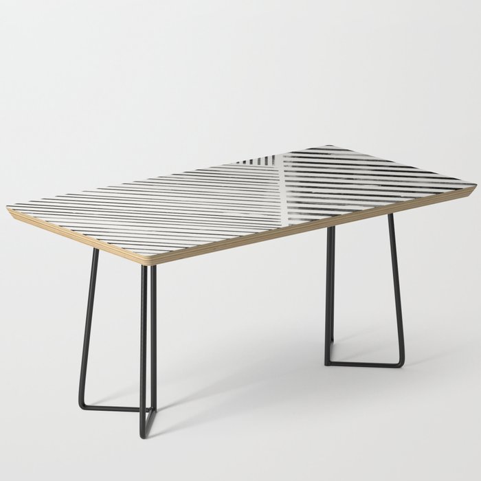 Black And White Stripes, Abstract Coffee Table