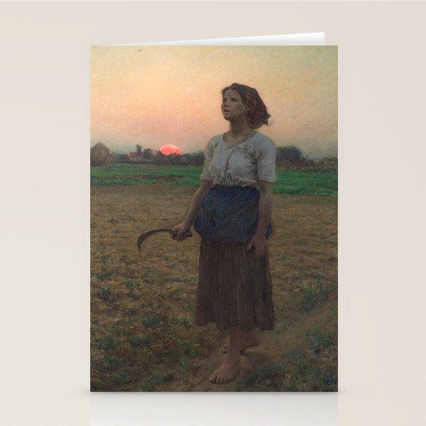 The Song Of The Lark, Jules Adolphe Breton, 1884 Stationery Card