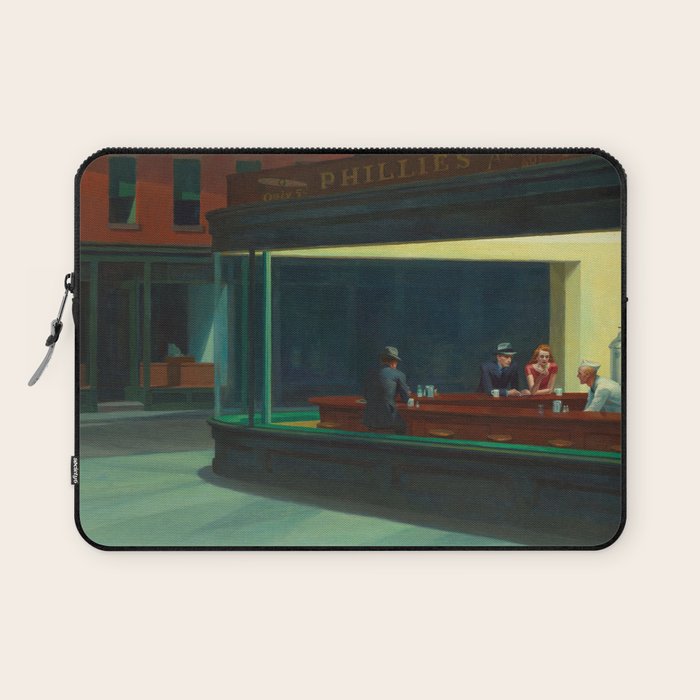 Nighthawks By Edward Hopper Laptop Sleeve