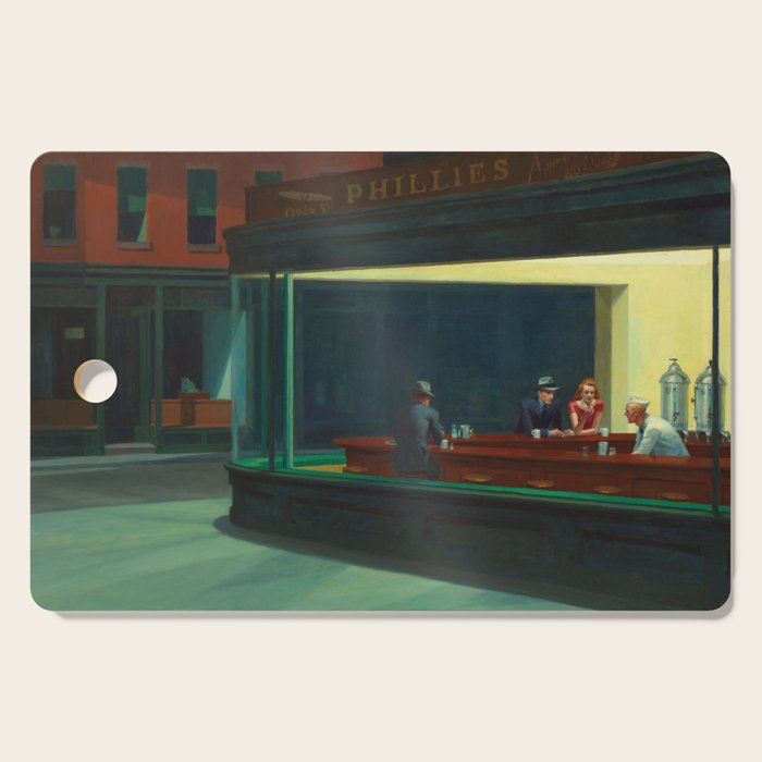 Nighthawks By Edward Hopper Cutting Board