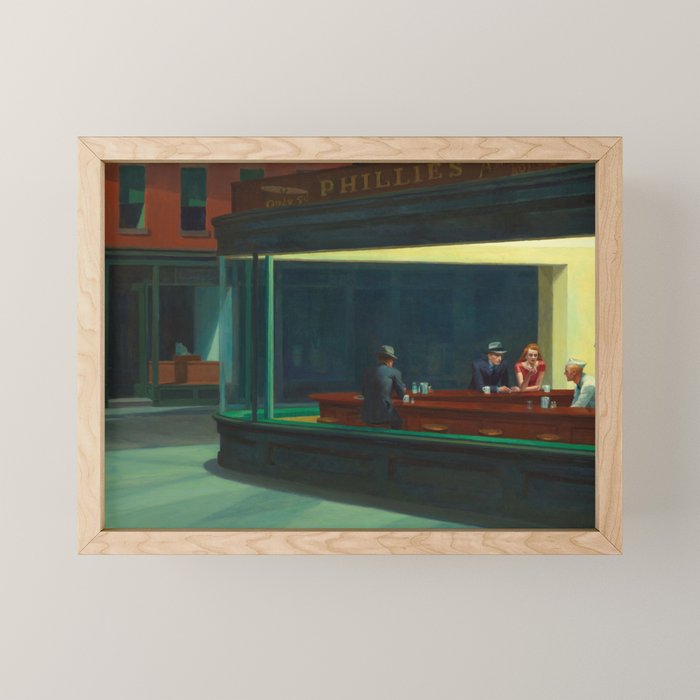 Nighthawks By Edward Hopper Mini Art Print