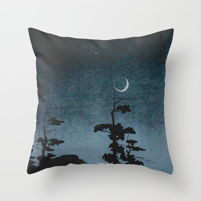 Walter Prichard Eaton - In Berkshire Fields - 1920 - Vintage Ombre Night Sky Throw Pillow
