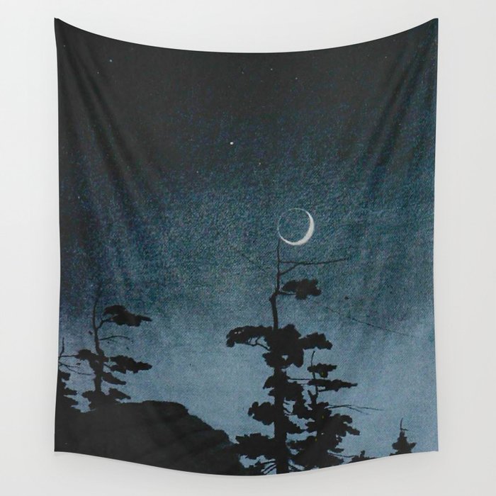 Walter Prichard Eaton - In Berkshire Fields - 1920 - Vintage Ombre Night Sky Wall Tapestry