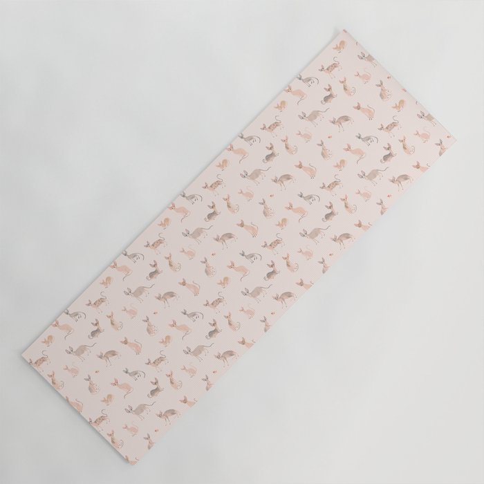 Sphynx Cats - No Furr Don'T Care - Cat Pink Yoga Mat