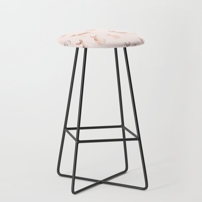 Sphynx Cats - No Furr Don'T Care - Cat Pink Stool