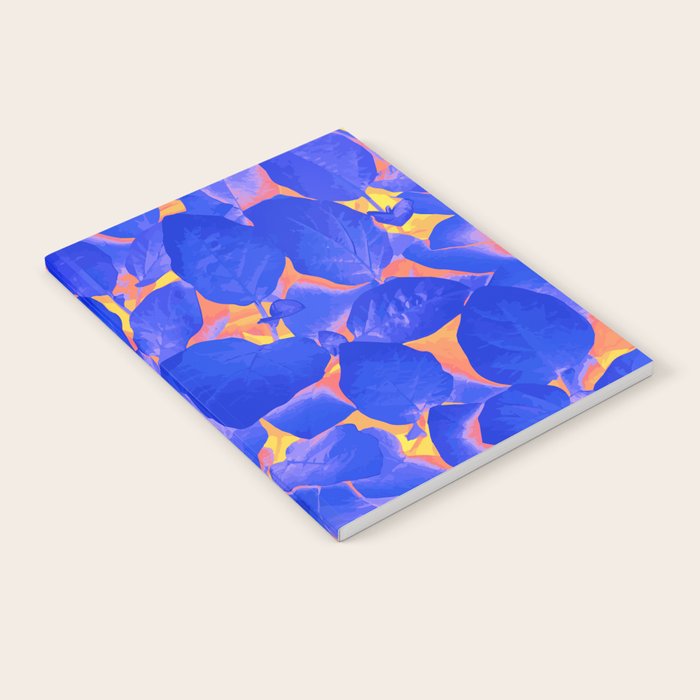 Supercontrast, Pop Of Color Ultraviolet Nature, Floral Graphic Design Notebook
