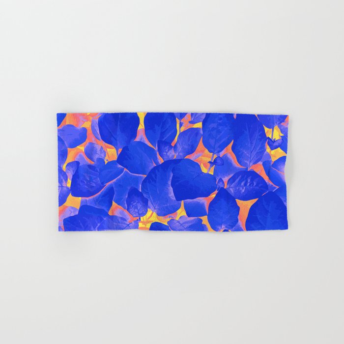 Supercontrast, Pop Of Color Ultraviolet Nature, Floral Graphic Design Bath Towel
