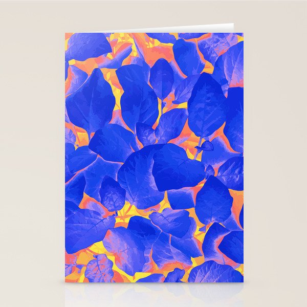 Supercontrast, Pop Of Color Ultraviolet Nature, Floral Graphic Design Stationery Card
