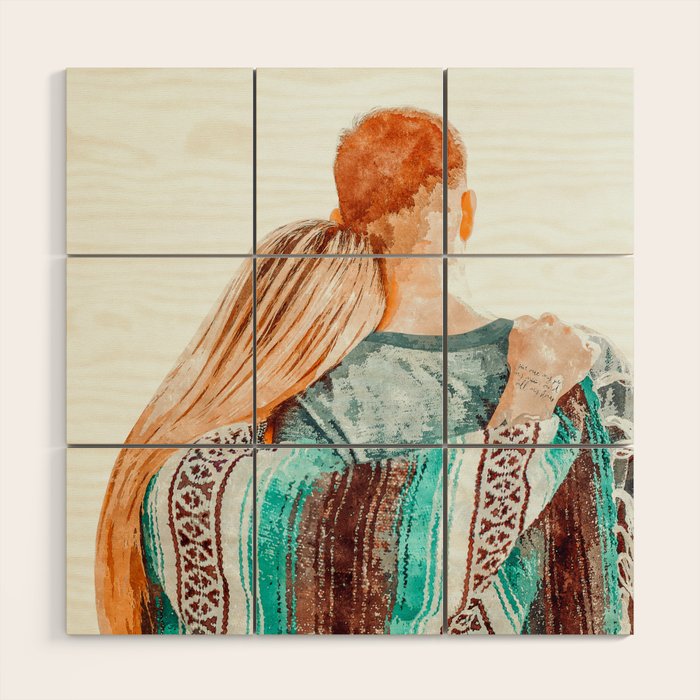You Are My Sun, My Moon & All My Stars #Painting #Illustration Wood Wall Art