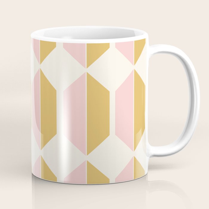 Zola Pattern Shapes - Sunrise Pink And Orange Coffee Mug