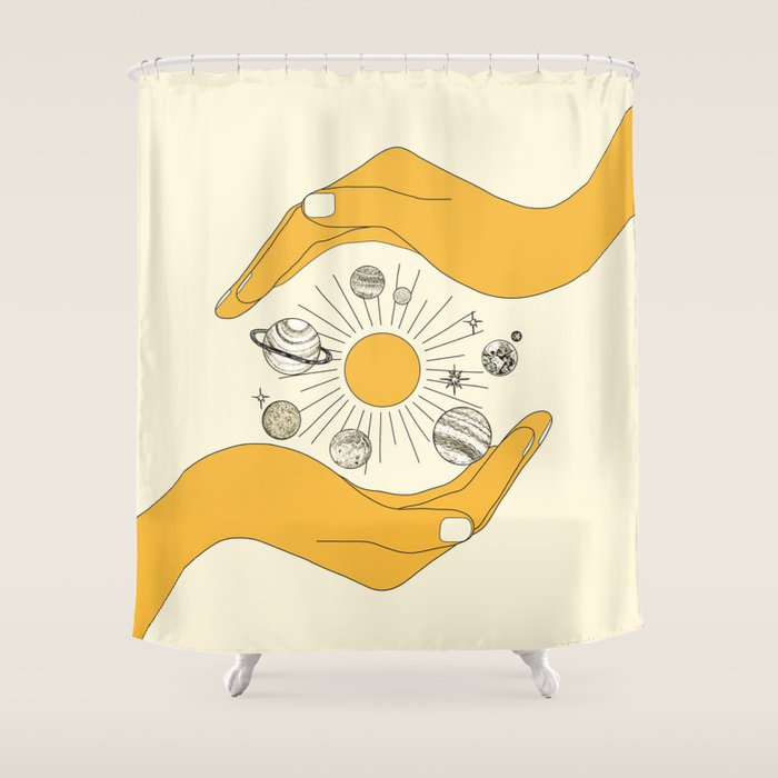 The Universe In Your Hands Shower Curtain