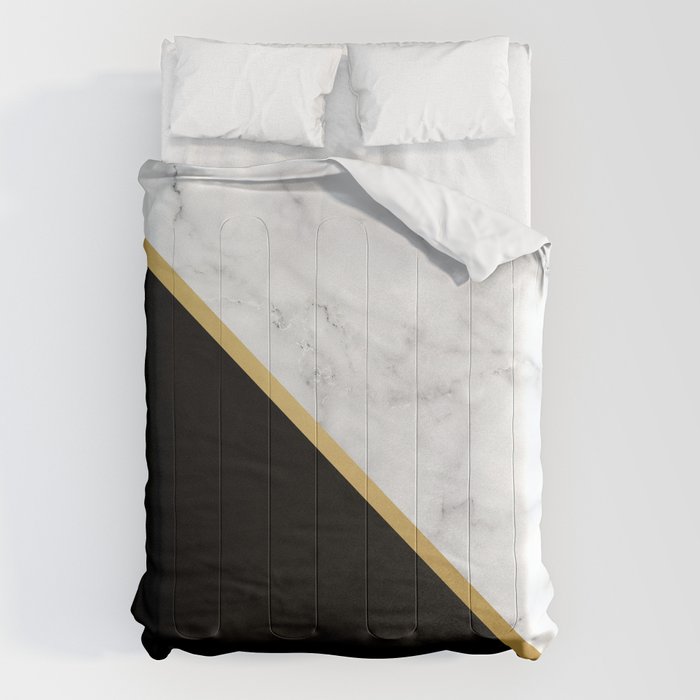 Marble, Stone, Color Block, Minimalist Art Comforter