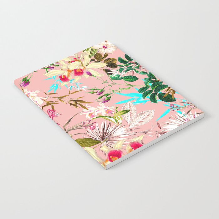 Gardenia | Vintage Botanical Nature Pattern | Blush Boho Plants Garden Floral Notebook