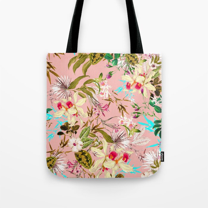 Gardenia | Vintage Botanical Nature Pattern | Blush Boho Plants Garden Floral Tote Bag