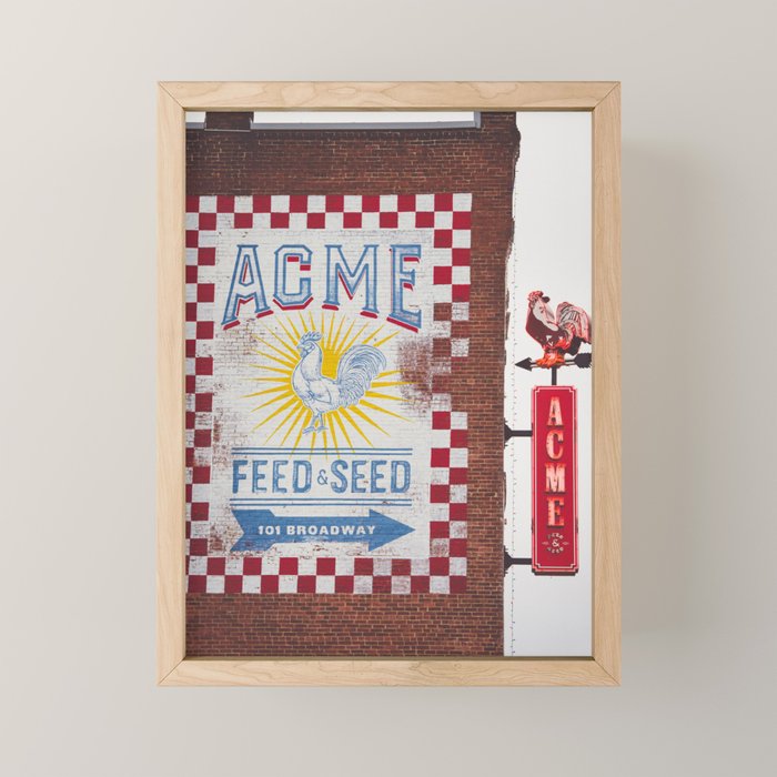 Acme Feed And Seed Nashville Tennessee Mini Art Print