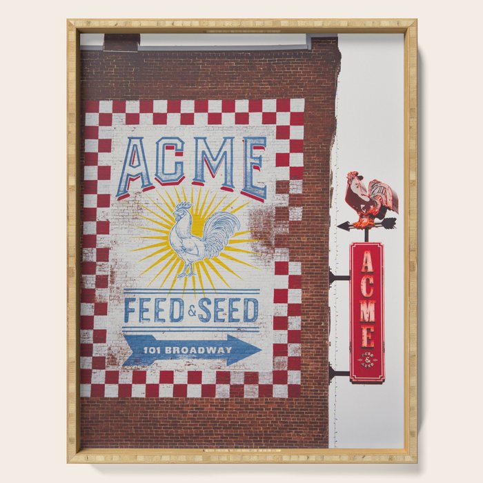 Acme Feed And Seed Nashville Tennessee Serving Tray