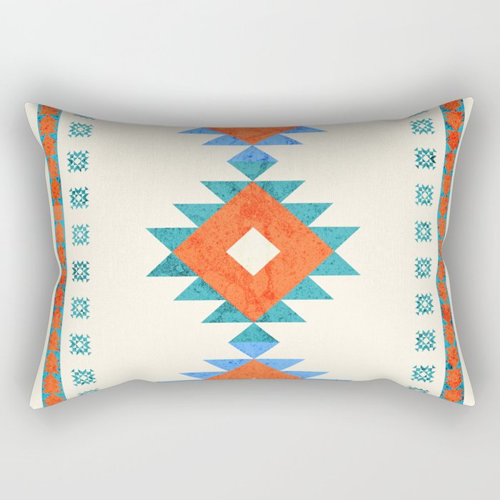Geometry Navajo Pattern No3 Rectangular Pillow