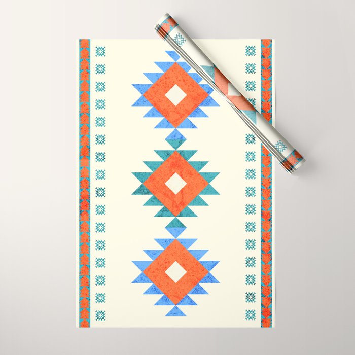 Geometry Navajo Pattern No3 Wrapping Paper