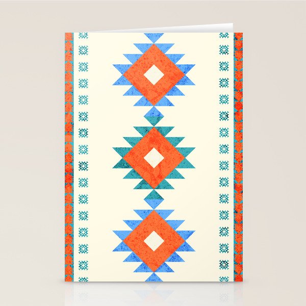 Geometry Navajo Pattern No3 Stationery Card