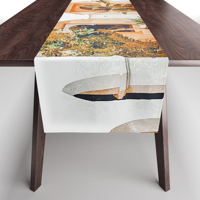 Turkish Holiday #Painting #Travel Table Runner