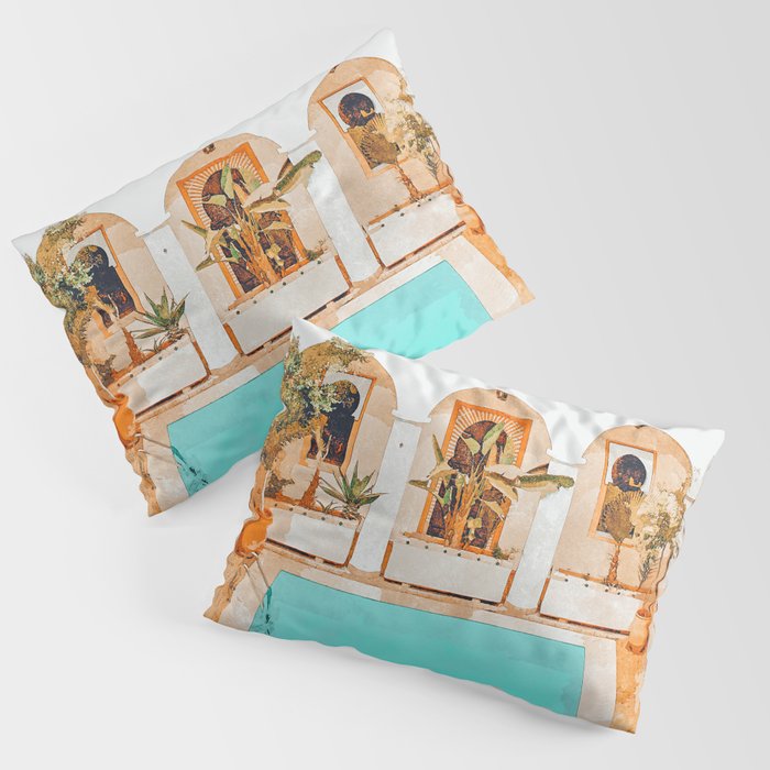 Turkish Holiday #Painting #Travel Pillow Sham