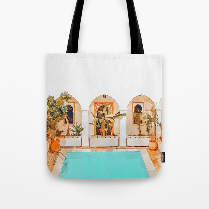 Turkish Holiday #Painting #Travel Tote Bag