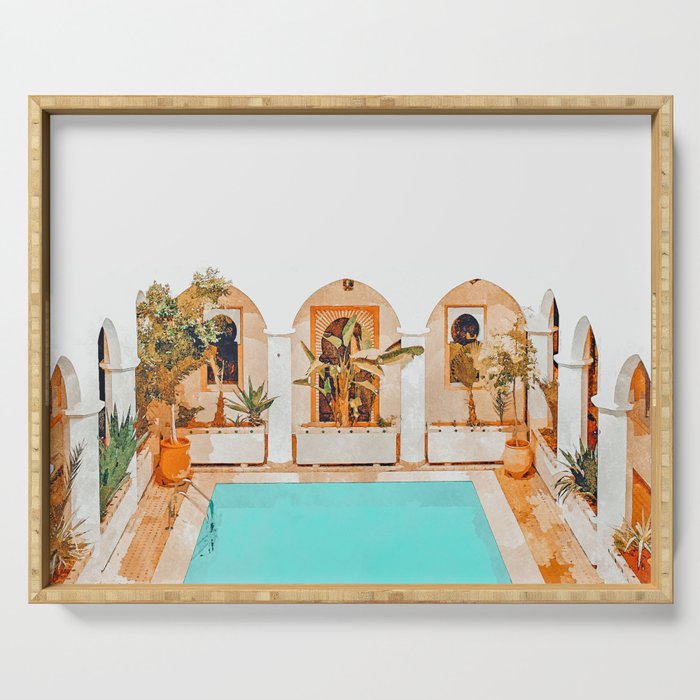 Turkish Holiday #Painting #Travel Serving Tray