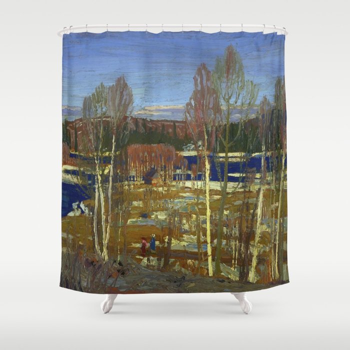 Tom Thomson Larry Dickson'S Cabin 1917 Canadian Landscape Artist Shower Curtain