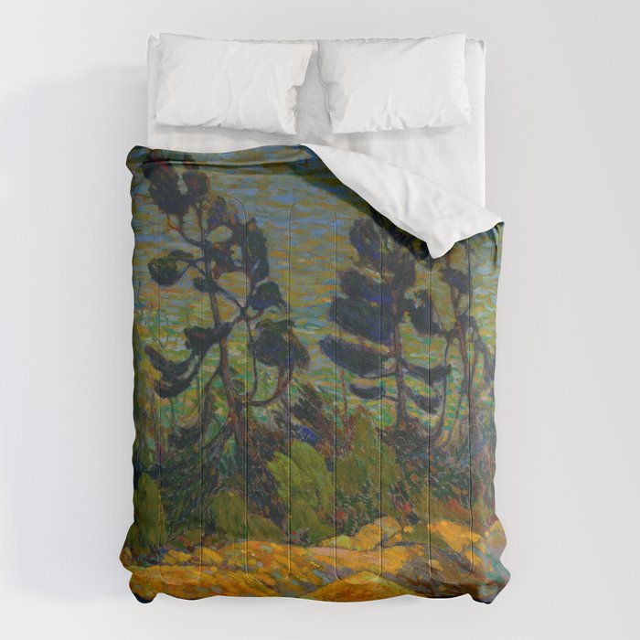 Tom Thomson Byng Inlet Georgian Bay Winter 1914-1915 Canadian Landscape Artist Comforter