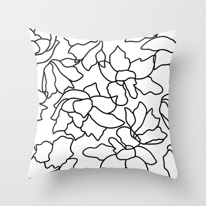 Isla #Illustration #Drawing Throw Pillow