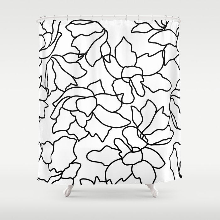 Isla #Illustration #Drawing Shower Curtain